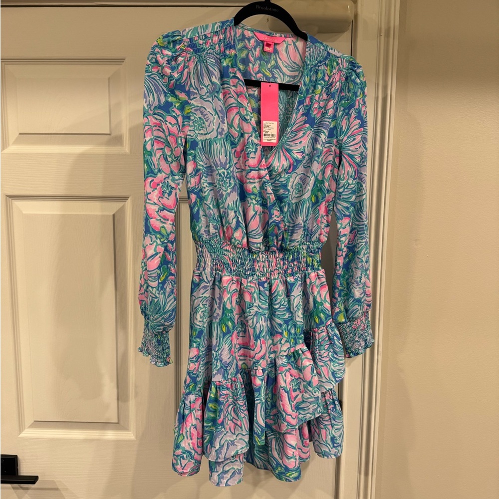 Lilly Pulitzer Vibrant Blue and Pink Dress